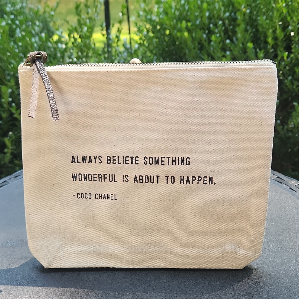 Sugarboo & Co Coco Chanel Quote Cosmetic Pouch
